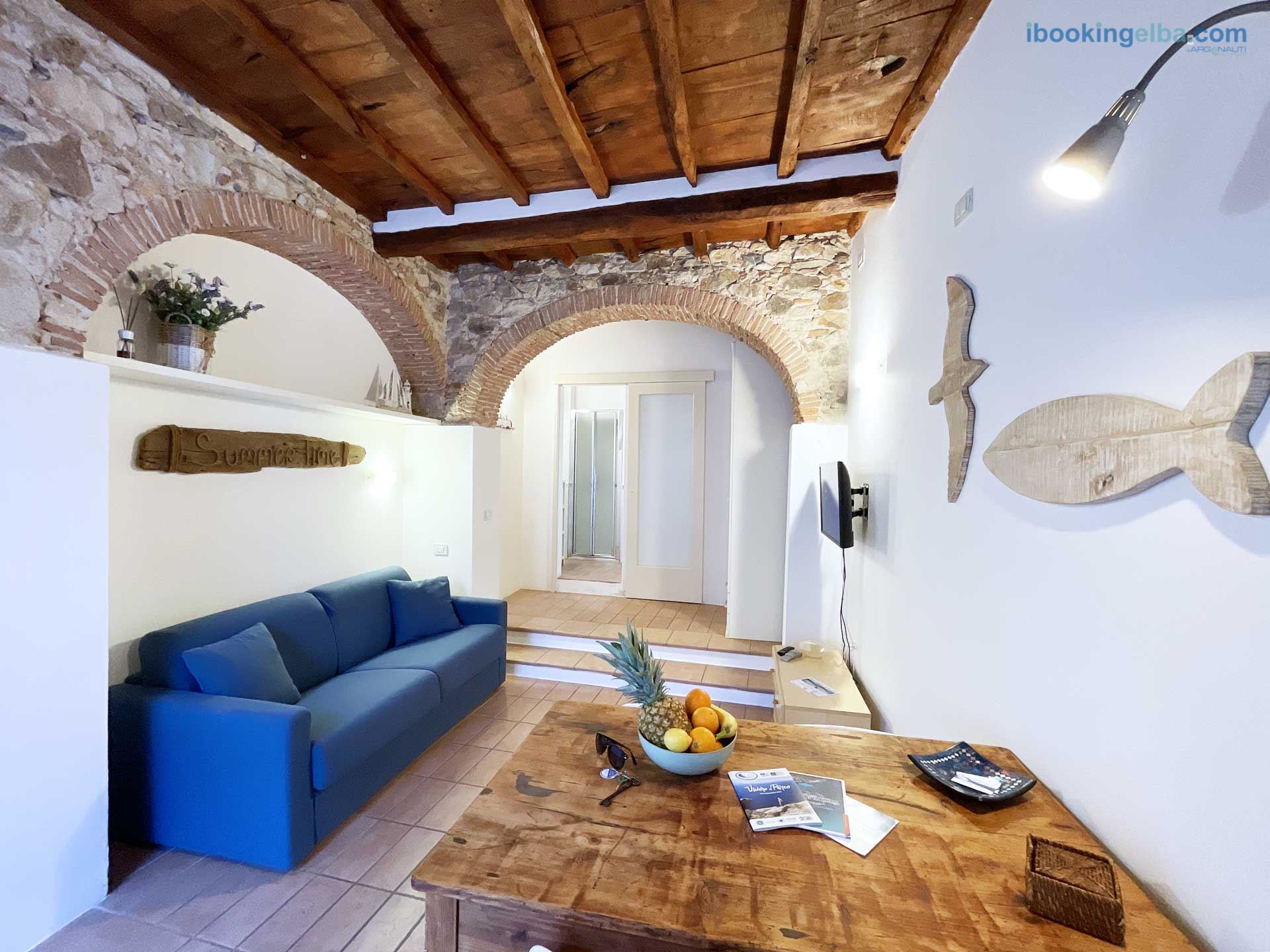Casa Cotone - Soggiorno con Divano letto, Tv, Angolo Cottura