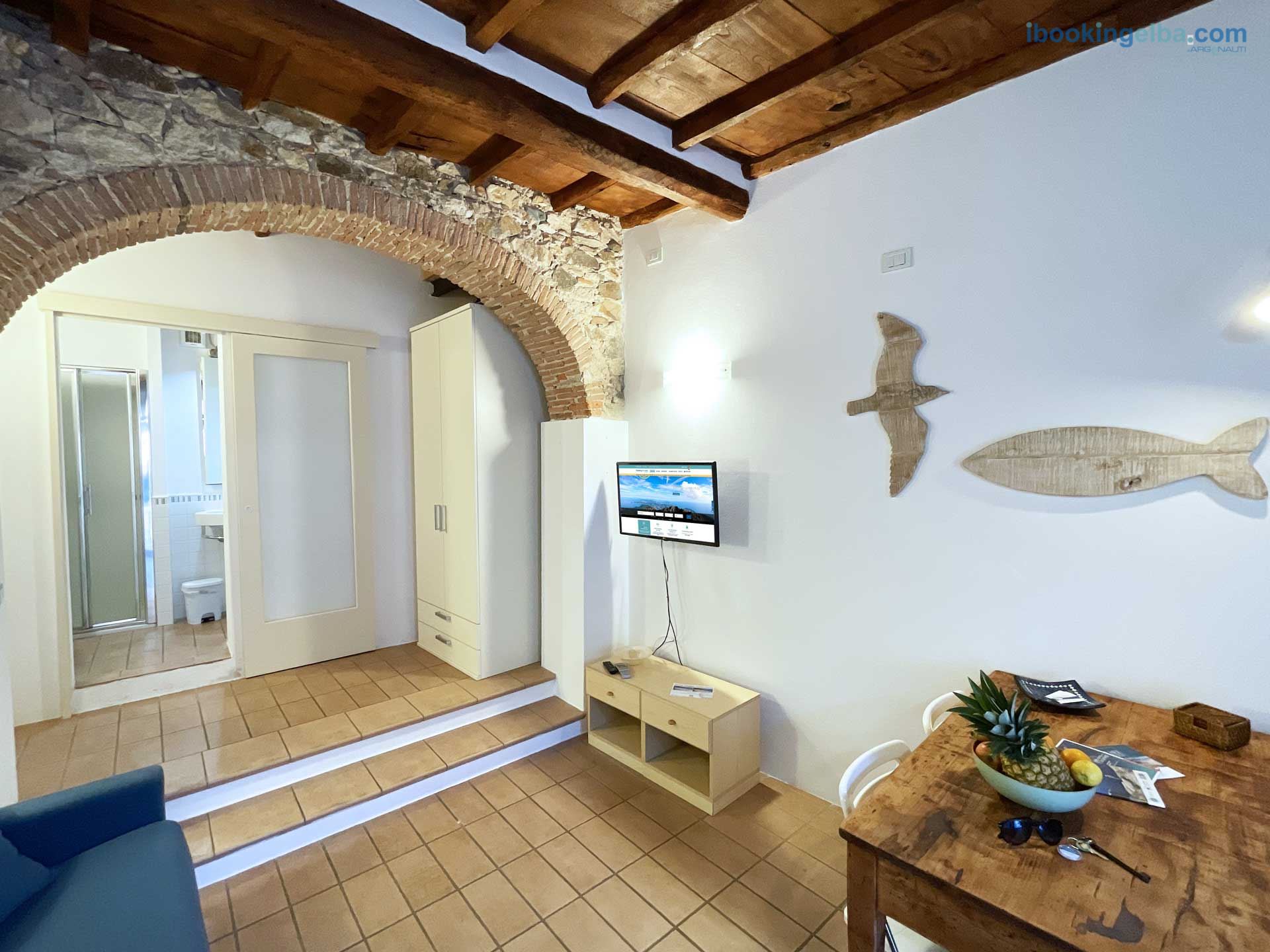 Casa Cotone - Soggiorno con Divano letto, Tv, Angolo Cottura