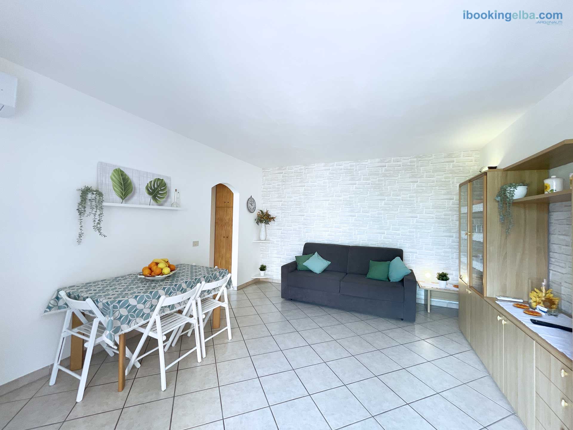 Casa Capo Perla - Soggiorno con Divano Letto Matrimoniale