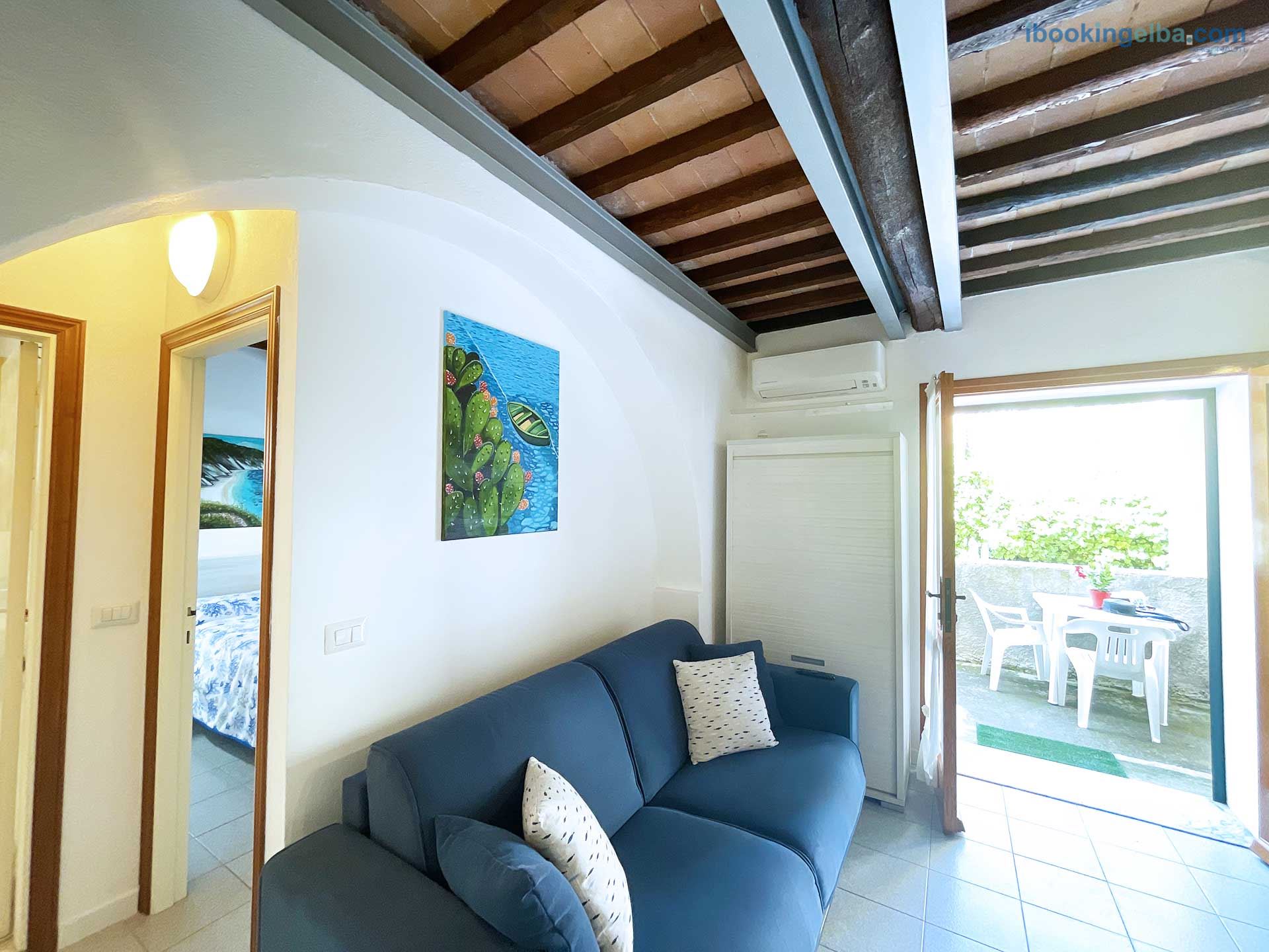 Casa Eva - Soggiorno con Divano Letto