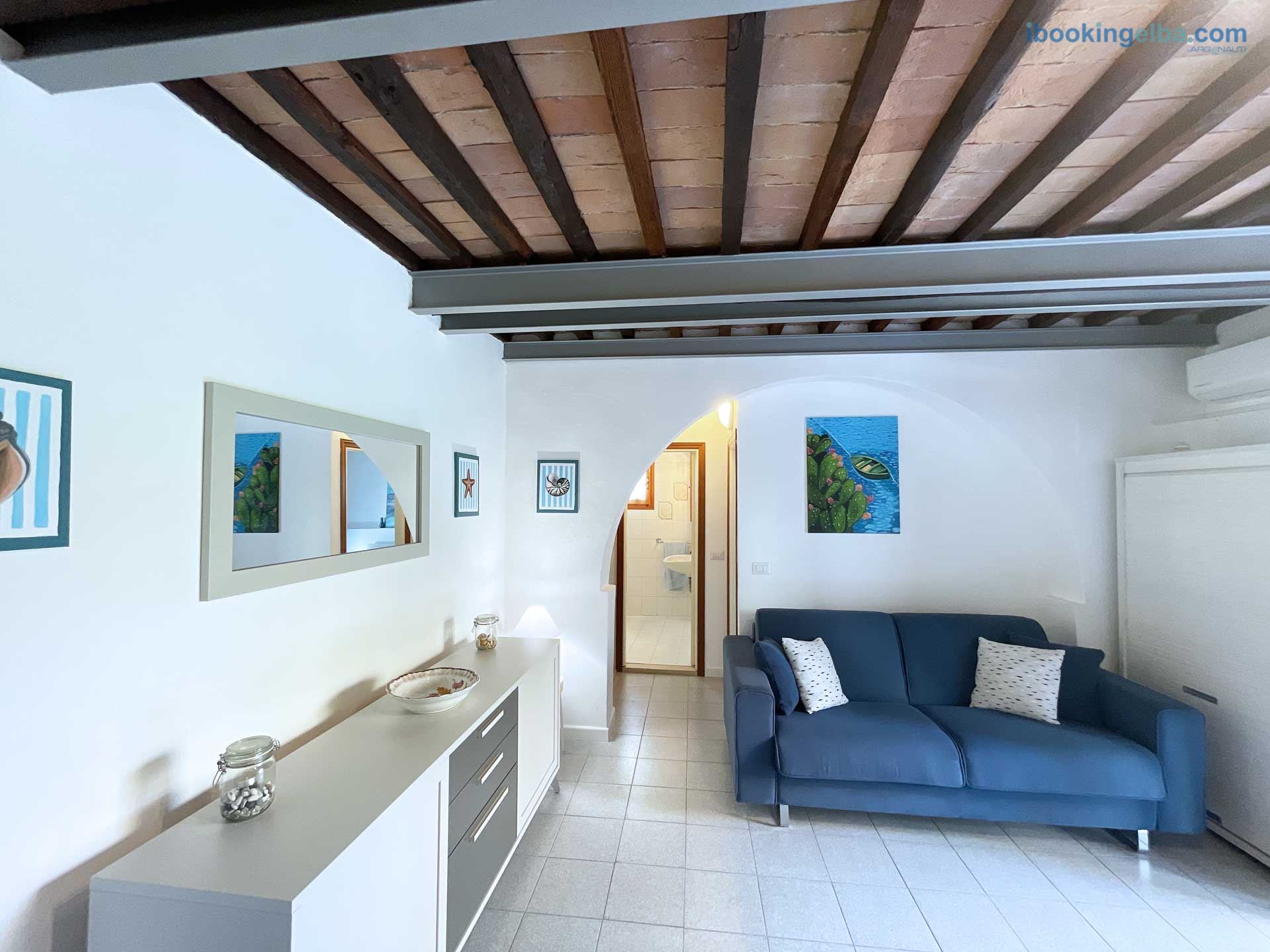 Casa Eva - Soggiorno con Divano Letto