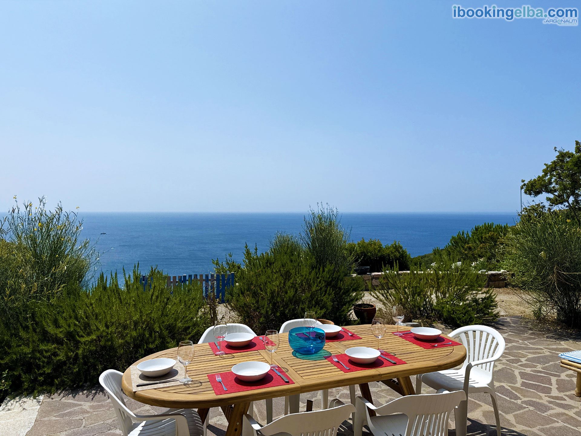 Villetta Fonza - Vista mare dal patio