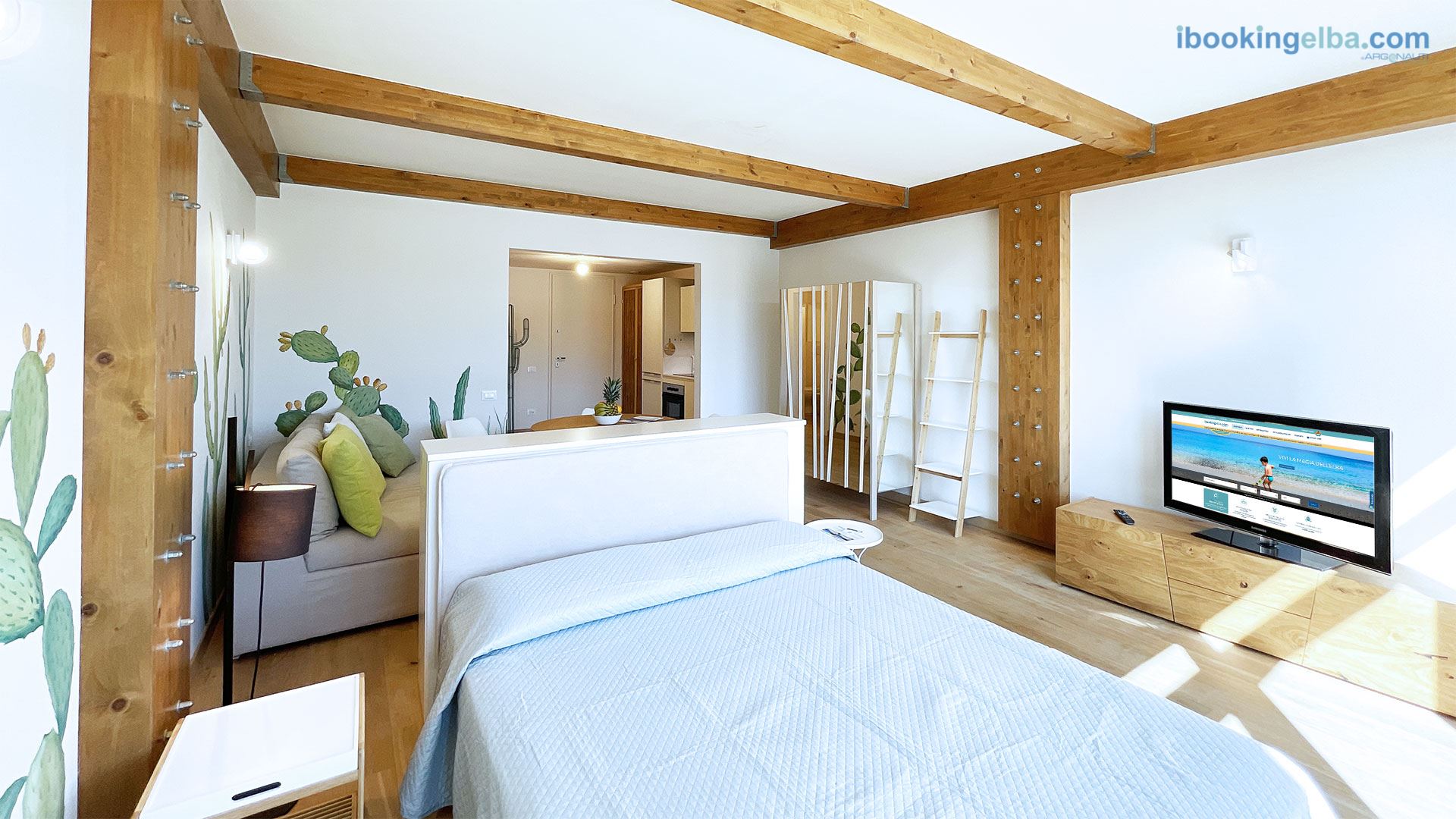 Fronte Mare Suites - Studio (H) - Letto matrimoniale con Vista Mare
