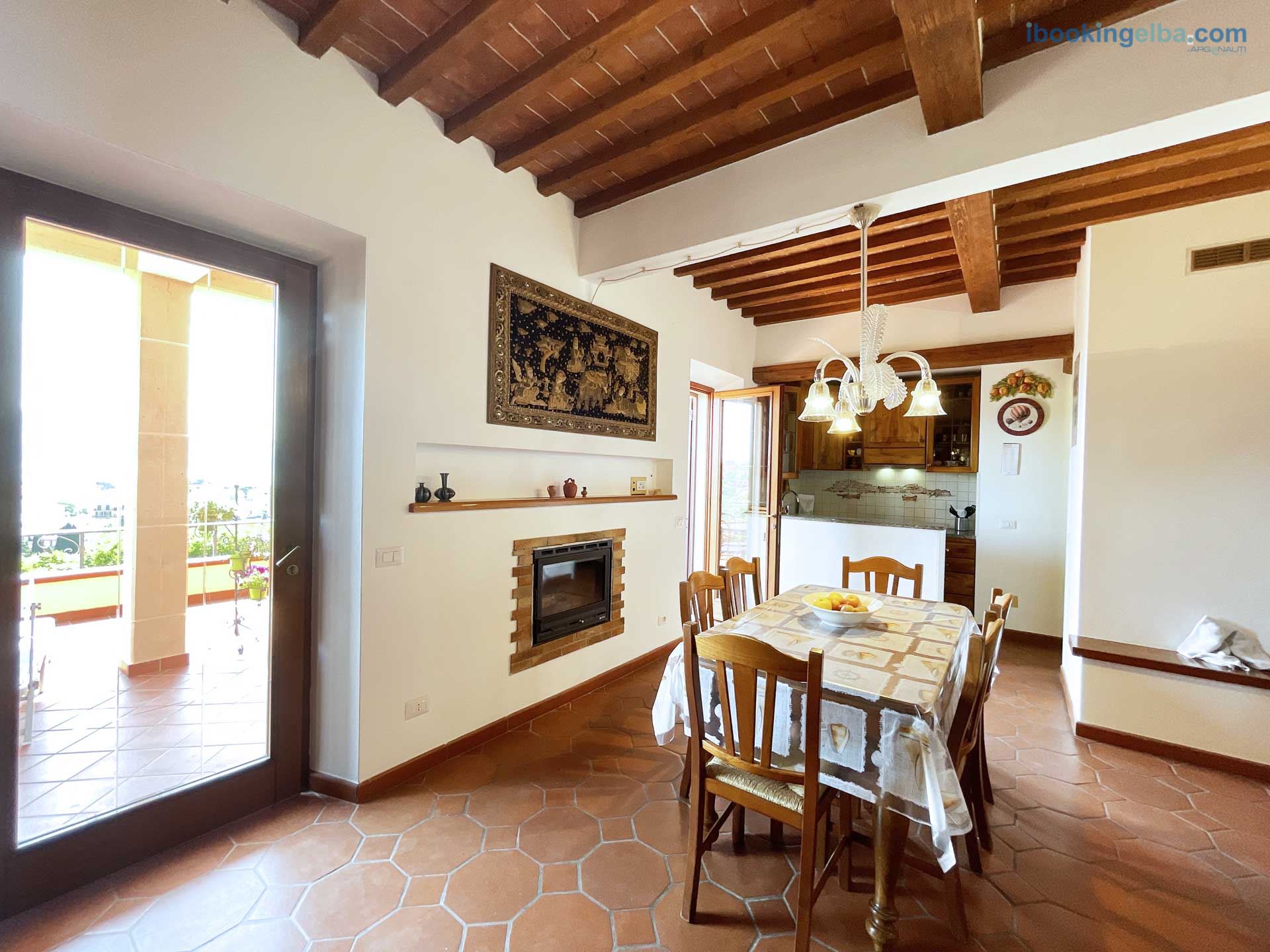 Casa I Cycas - Soggiorno con Angolo Cottura