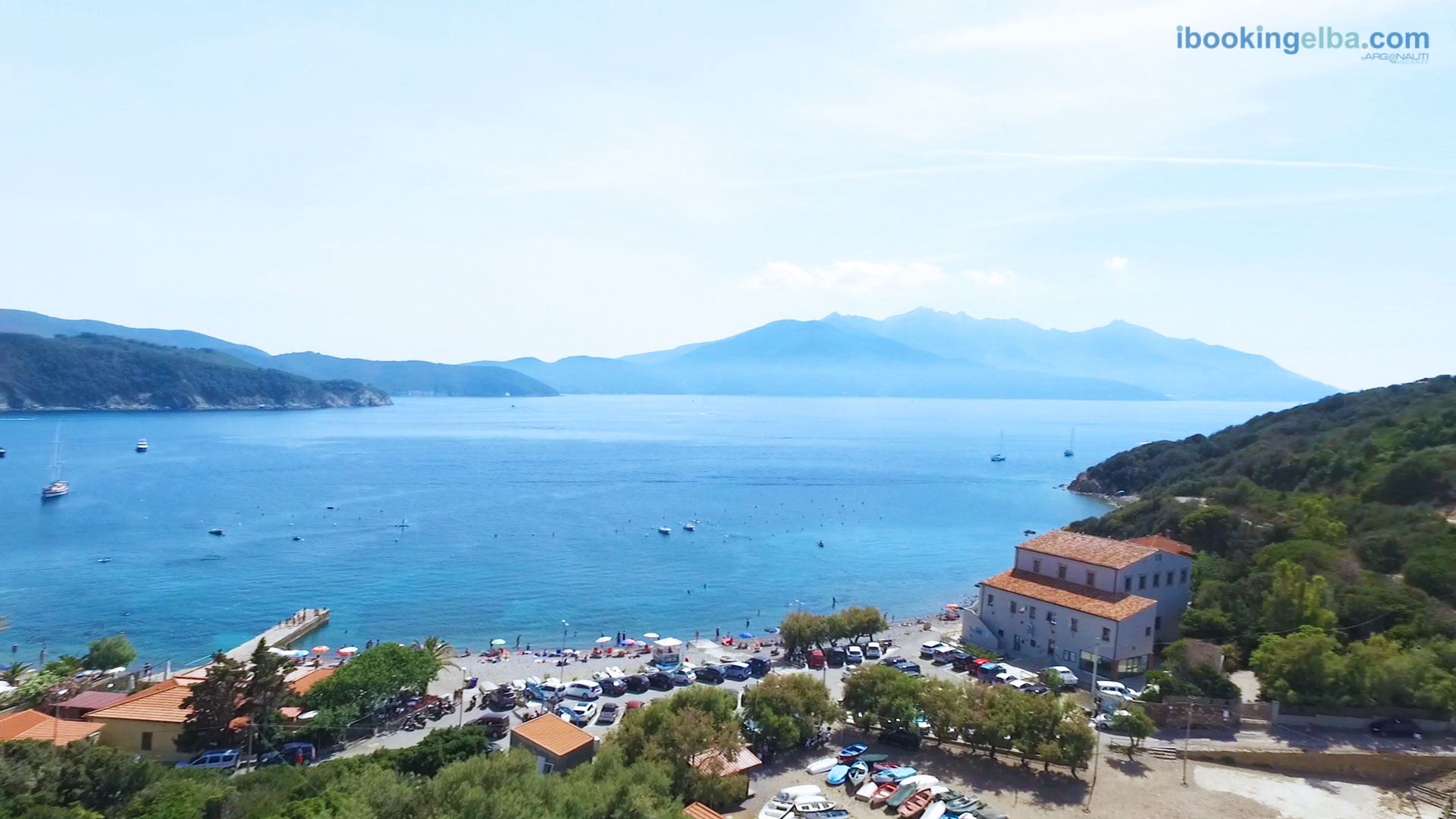 Spiaggia dell' Enfola - foto aerea