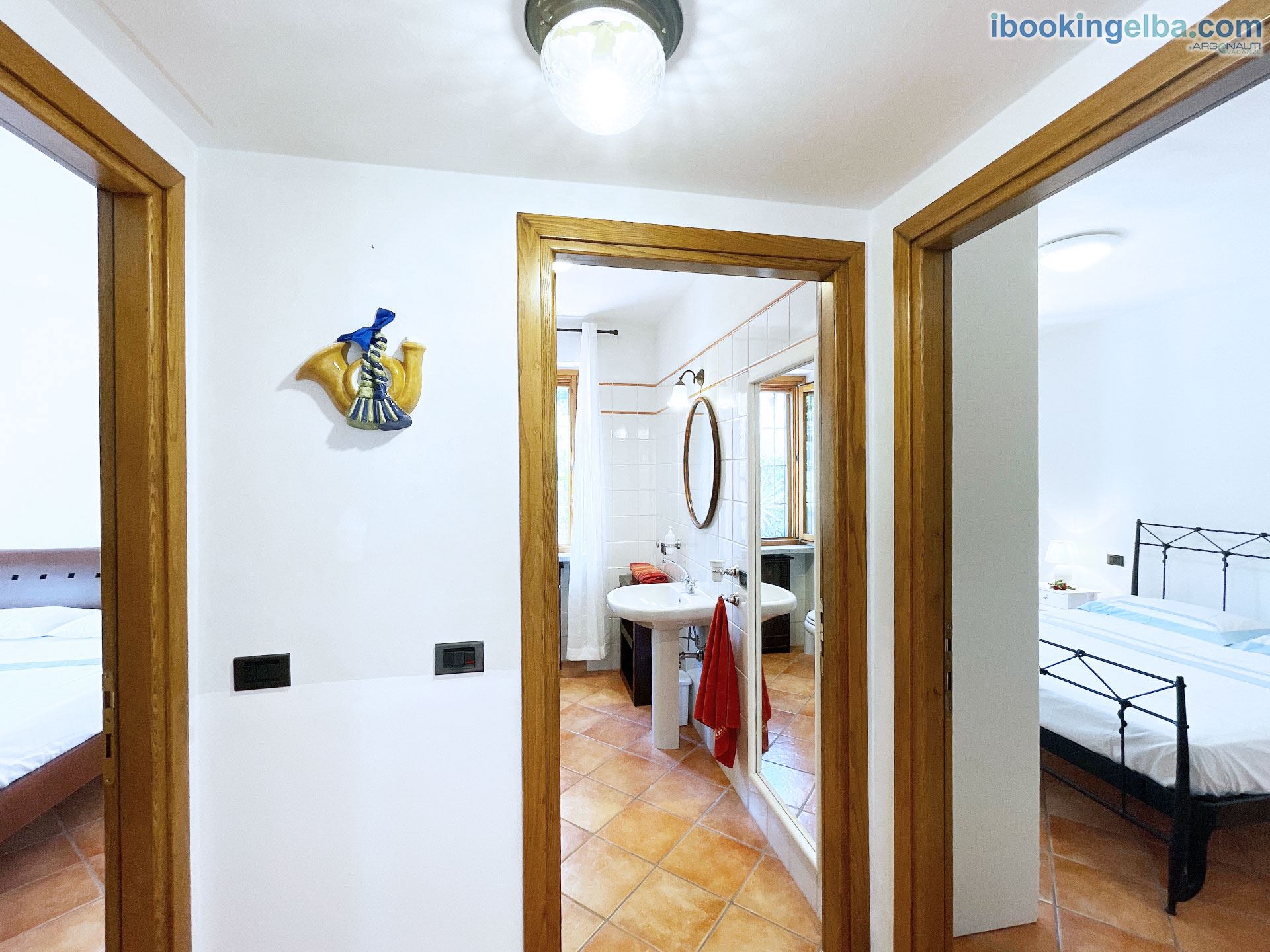 Villa Presaccia - Piano terra - Camera Matimoniale 1, Bagno 1 e Camera Matrimoniale 2
