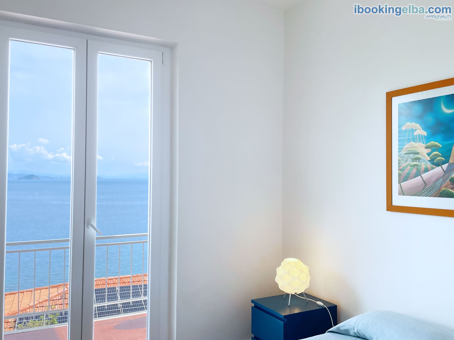 VILLA PORTICCIOLO - (primo piano) Camera Matrimoniale vista mare