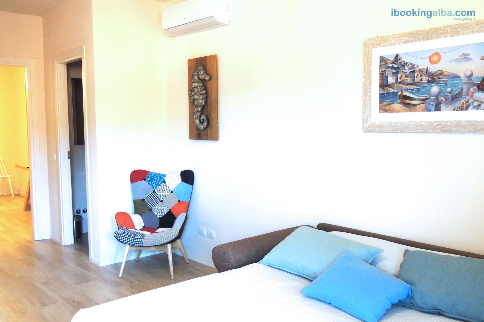 Sogno Azzurro - Quadri Deluxe (n°16) Soggiorno con divano letto