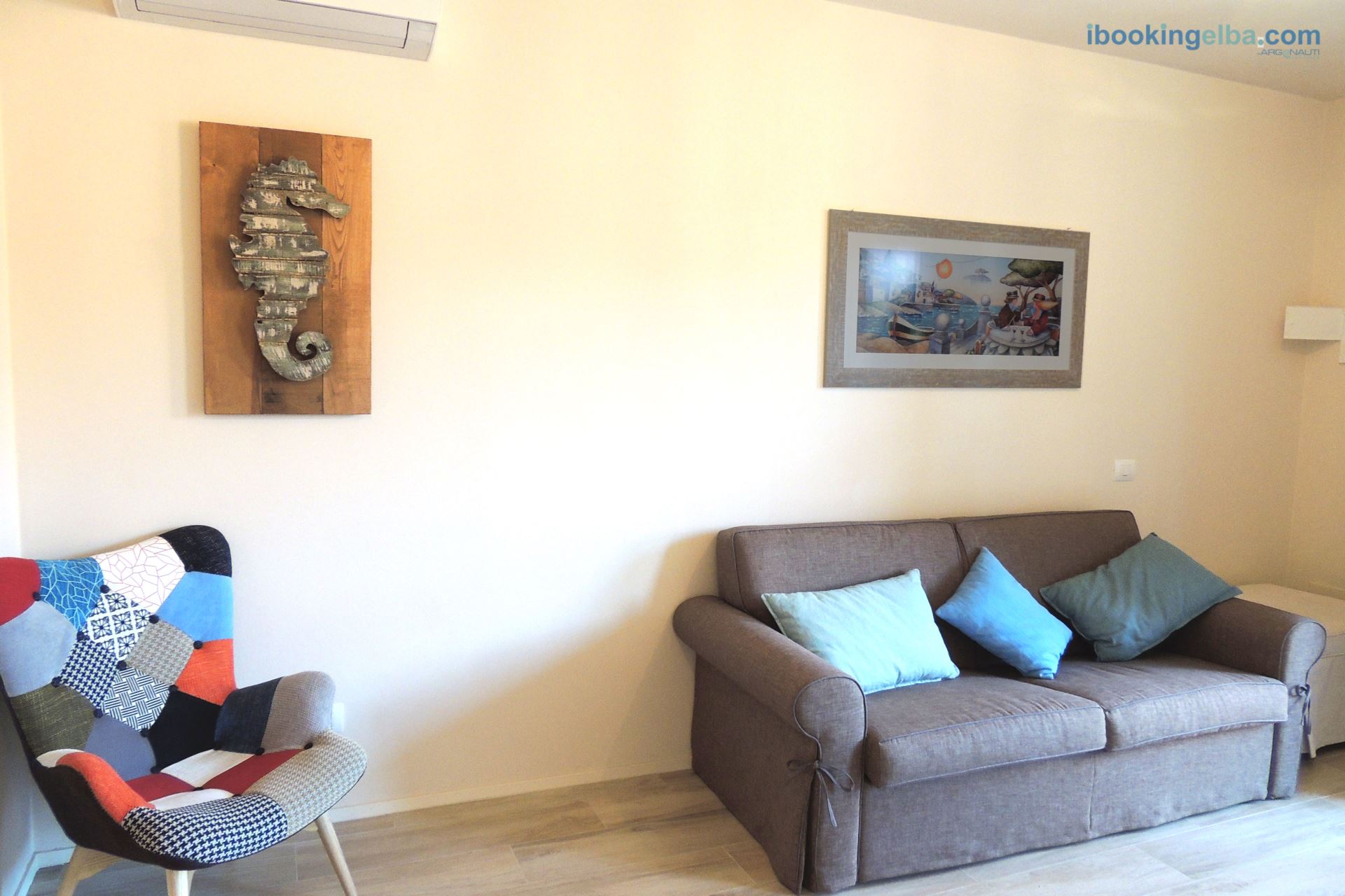 Sogno Azzurro - Quadri Deluxe (n°16) Soggiorno con divano letto
