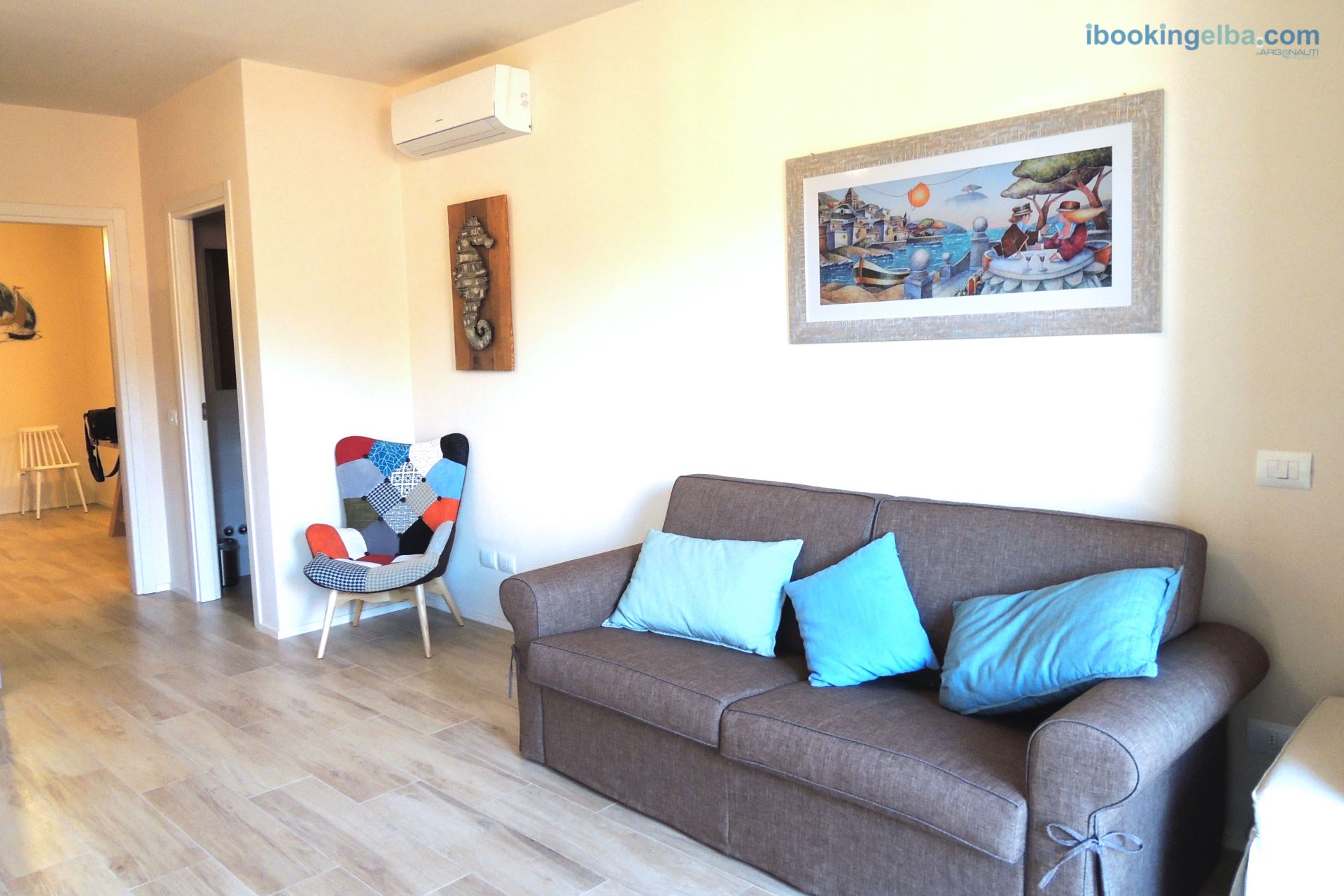 Sogno Azzurro - Quadri Deluxe (n°16) Soggiorno con divano letto