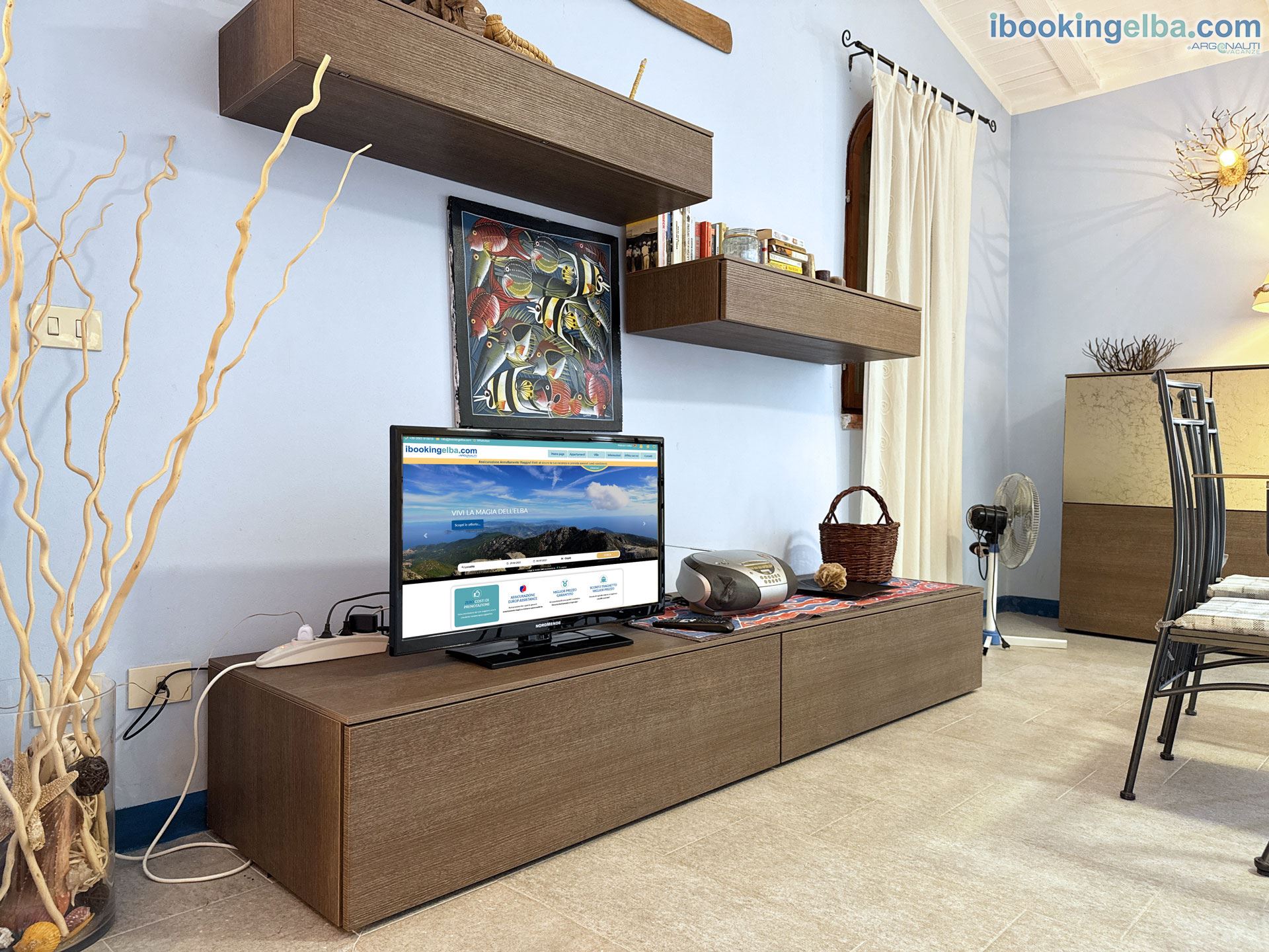 Villetta Redinoce - Soggiorno e zona TV